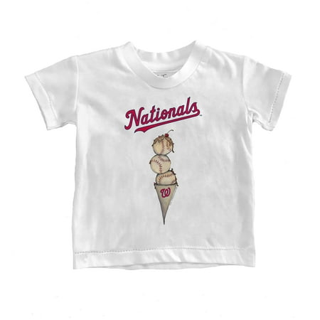 

Infant Tiny Turnip White Washington Nationals Triple Scoop T-Shirt