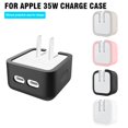 thumbnail image 3 of for Apple 35W Dual USB-C Port Silicone Case Charging Head Protective Case New M3, 3 of 8