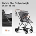 thumbnail image 4 of Mamazing Baby Stroller with Bassinet Air Lux Carbon Fiber Lightweight Compact Fold Reversible Seat for Infant Toddler, 4 of 10