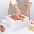 thumbnail image 4 of Juego de cajas para tartas EQOREIIN de 10 x 10 x 5 pulgadas con ventana y pegatinas, 4 of 7