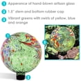 thumbnail image 3 of Sunnydaze Green Artistic 10" Glass Outdoor Gazing Globe (2 Count), 3 of 7