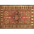thumbnail image 1 of Ahgly Company Indoor Rectangle Geometric Brown Traditional Area Rugs, 2' x 4', 1 of 4