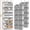 2pack - Light Grey, variant on 2 Pack Over The Door Organizer 5 Tiers, Extra Large Behind Door Storage of 10 Compartments, 80 lbs Weight Capacity Over Door Organizer, Door Hanging Organizer for Closet, Diaper Organizer, Light Gray