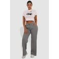 thumbnail image 6 of Waffle Fleece Lined Straight Leg Sweatpants - Light Heather Gray, 6 of 9