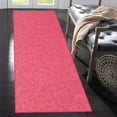 thumbnail image 2 of Home Queen Solid Beige Color Custom Size Runner Area Rugs Pink - 2' x 14', 2 of 2