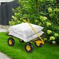 thumbnail image 3 of Topbuy Utility Garden Cart 900 lbs Heavy Duty Wagon Cart with Rotating Handle and Removable Sides, 3 of 9