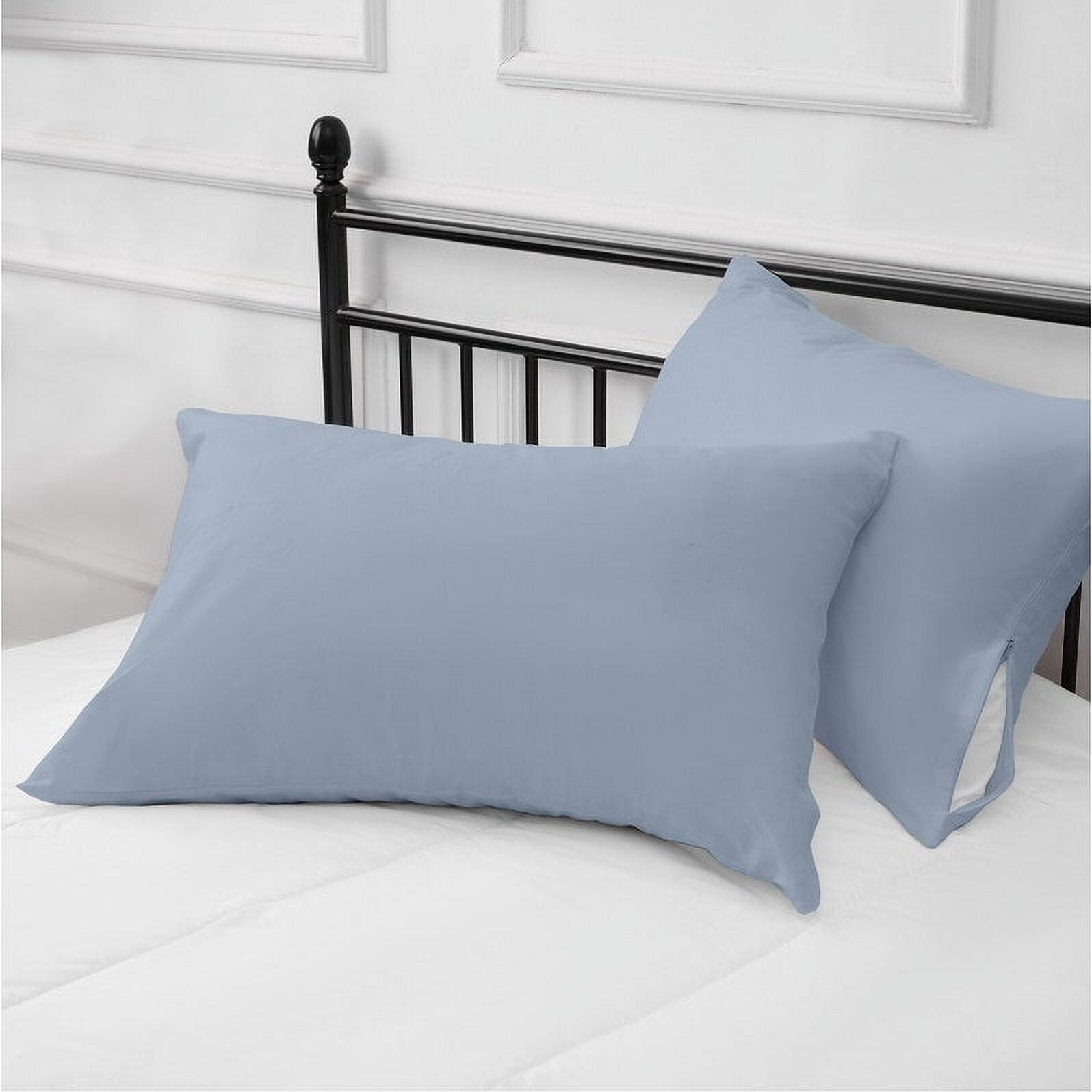 A1HC 100% Organic Cotton Pillowcase, 300 Thread Count, 2-Piece GOTS Certified , Fair Trade Certified, Soft & Silky Sateen Weave