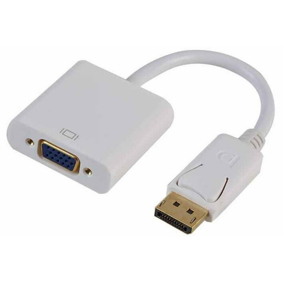 PRO SIGNAL - DisplayPort Male-to-VGA Female Adaptor, White