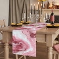 thumbnail image 2 of Table Runners 72 Inches Long Dress Scarves, Pink Marble Farmhouse Kitchen/Dining Table Runner, Coffee Tablerunners, Summer Ocean Wave Red Ombre 16x72 Inch, 2 of 9