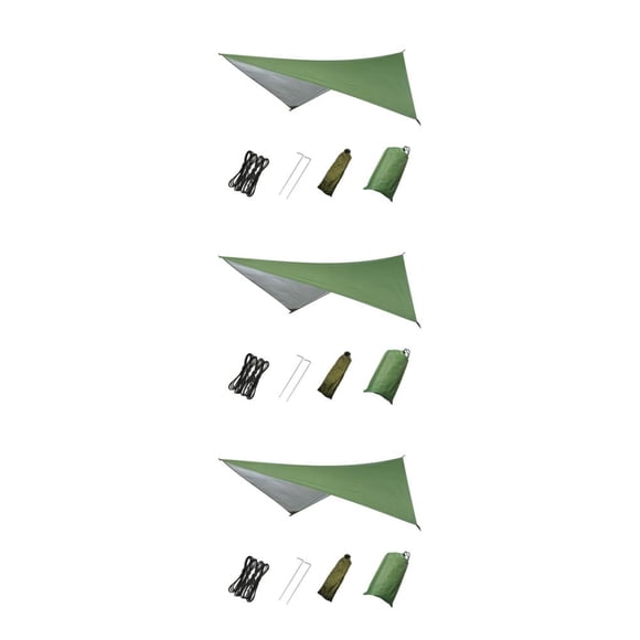 Sonducket Durable Tent Tarp 230x140cm Fly Tent Cloth Canopy Ground Green Tarpaulin Type1 NO1