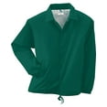thumbnail image 2 of YTH NYLON COACH'S JACKET/LINED D.GREEN L, 2 of 2