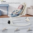 thumbnail image 3 of Baby Swing BabyBond Bluetooth con control remoto de música de 5 velocidades, color beige, 3 of 7