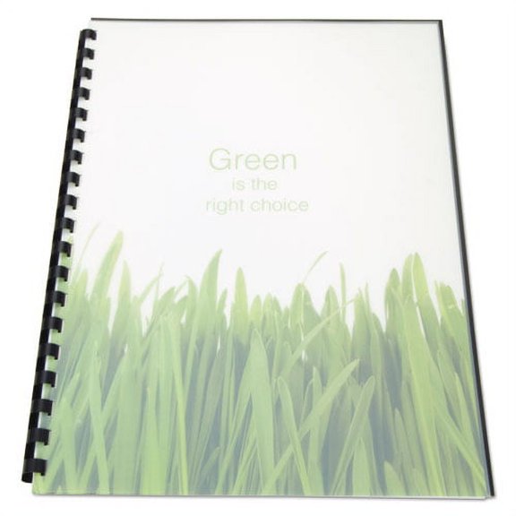100% Recycled Poly Binding Cover, Frost, 11 x 8.5, Unpunched, 25/Pack | Bundle of 2 Packs