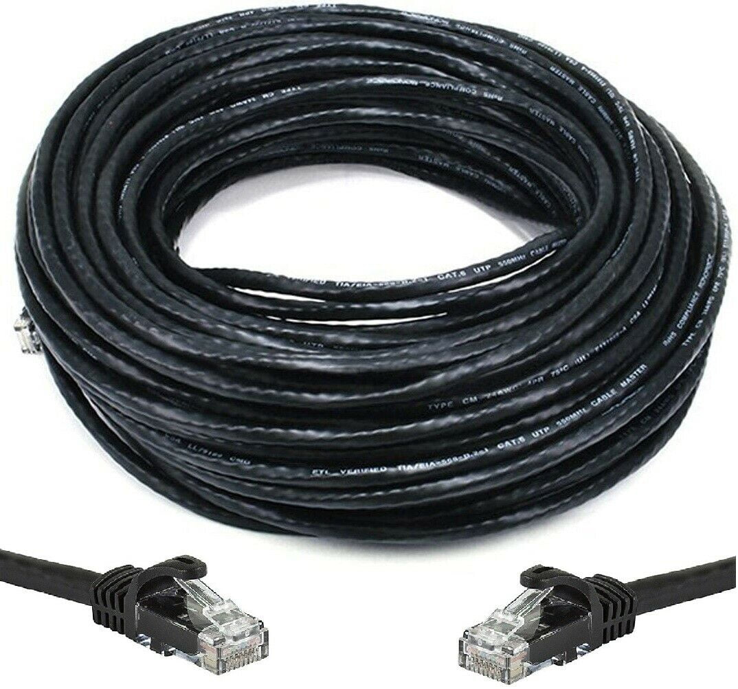 100ft Cat6 Outdoor Waterproof Ethernet Cable Direct Burial (600MHz 