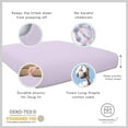 thumbnail image 3 of Threadmill Home Linen Cotton Twin XL Size Bed Sheet Set, Solid Sateen, 16” Deep Pocket, 3 Pc, Lilac, 3 of 7