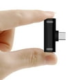 thumbnail image 3 of 3-i-1 USB Dubbel Typ-C Adapter Ljudkontakt Laddning Hörlurar Aux {Db}, 3 of 4
