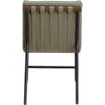 thumbnail image 5 of Meridian Furniture Burke Olive Vegan Leather Dining Chair (Set of 2), 5 of 7