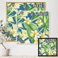 thumbnail image 4 of Designart 'Yellow Flowers and Tropical Foliage XV' Modern Framed Canvas Wall Art Print, 4 of 5