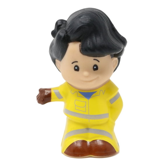 Replacement Part for Fisher-Price Little-People Recycle Truck Playset BDY80 - Replacement Figure Koby - Dressed in yellow uniform - Also looks like Firefighter