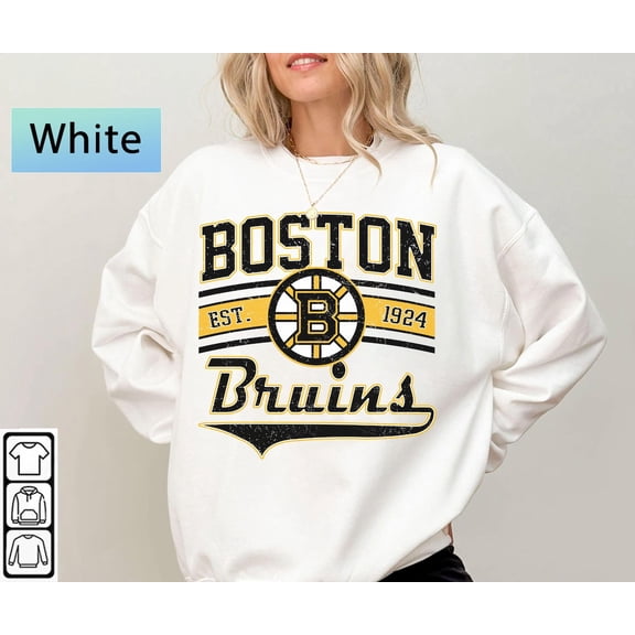 Vintage Boston hockey shirt, Boston Hockey Crewneck, Bruins Hockey sweater, Hockey Fan gift
