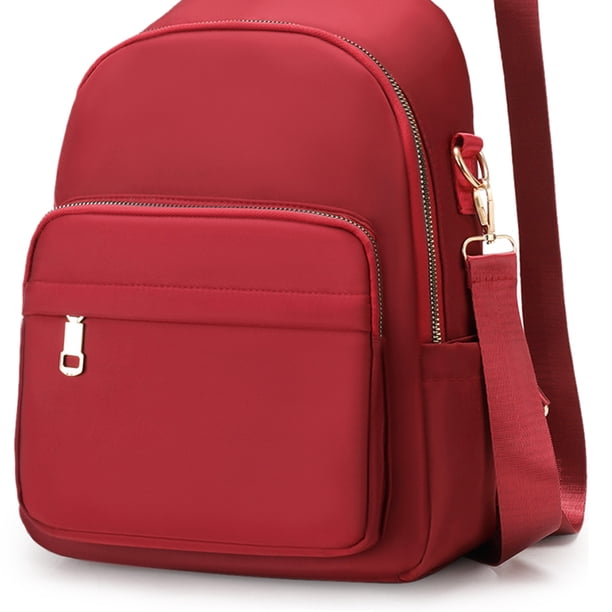 Bolsa Mochila clásica de nailon de Color puro para mujer de hombro de gran capacidad para mujer JShteea Para Estrenar