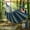 Double XL Color Blue 118.11in*59.06in, variant on Portable foldable hammock with storage bag. Durable and easy to carry, great for camping, picnics and outdoor relaxation.