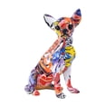 thumbnail image 4 of Estatua de perro Graffiti, adorno de Animal, estatua de Animal, artesanía de cachorro, escultura de resina, figura de Chihuahua para oficina, cafeterí, 4 of 8