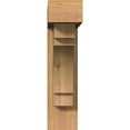 thumbnail image 2 of Ekena Millwork 5 1/2"W x 22"D x 22"H Merced Block Smooth Bracket w/ Offset Brace, Western Red Cedar, 2 of 25