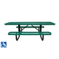 thumbnail image 2 of LifeYard ADA expanded metal, Rectangular Picnic Table, 96" top, 72" seat Green, 2 of 6