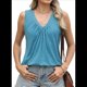 thumbnail image 2 of Camiseta Sin Mangas Informal para Mujer, Azul Verde, L, 2 of 10