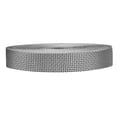 thumbnail image 1 of Strapworks Lightweight Polypropylene Webbing - Poly Strapping for Outdoor DIY Gear Repair, Pet Collars, Crafts - 1 Inch x 50 Yards - Silver Gray, 1 of 1