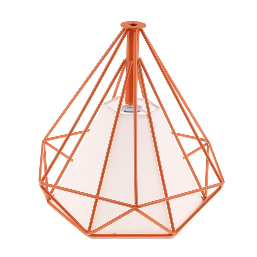 EHJRE Fabric Lampshade Chandelier -jourss Cage Luminaire Luminaire , Type 1 - Orange, as Described