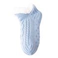 thumbnail image 2 of 3Pack Unisex - Floor Socks with Warm, Thick Indoor Sleep Socks for Men and Women Blue, 2 of 3
