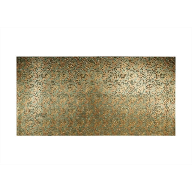FASÄDE Easy Installation Damask Copper Fantasy Wall Panel (4' x 8' Panel)