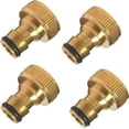 thumbnail image 1 of 4pcs Garden Water Hose Fitting Faucet Connector, 3/4 Inch Garden Hose Quick Connector Parts, 1 of 5