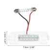 thumbnail image 4 of Unique Bargains 2pcs Car Exterior LED License Number Plate Light for Mercedes-Benz ML 320 1998-2003 No.A1638200066, 4 of 6