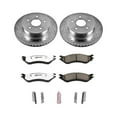 thumbnail image 3 of PowerStop Rear Z36 Truck & Tow Carbon-Fiber Ceramic Brake Pad and Drilled and Slotted Rotor Kit Fits: DODGE Select Models K5144-36, 3 of 9