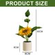 thumbnail image 2 of Plantas verdes artificiales, plantas en macetas con girasoles, flores de paisaje, muebles para el hogar, flores artificiales en macetas, 2 of 5