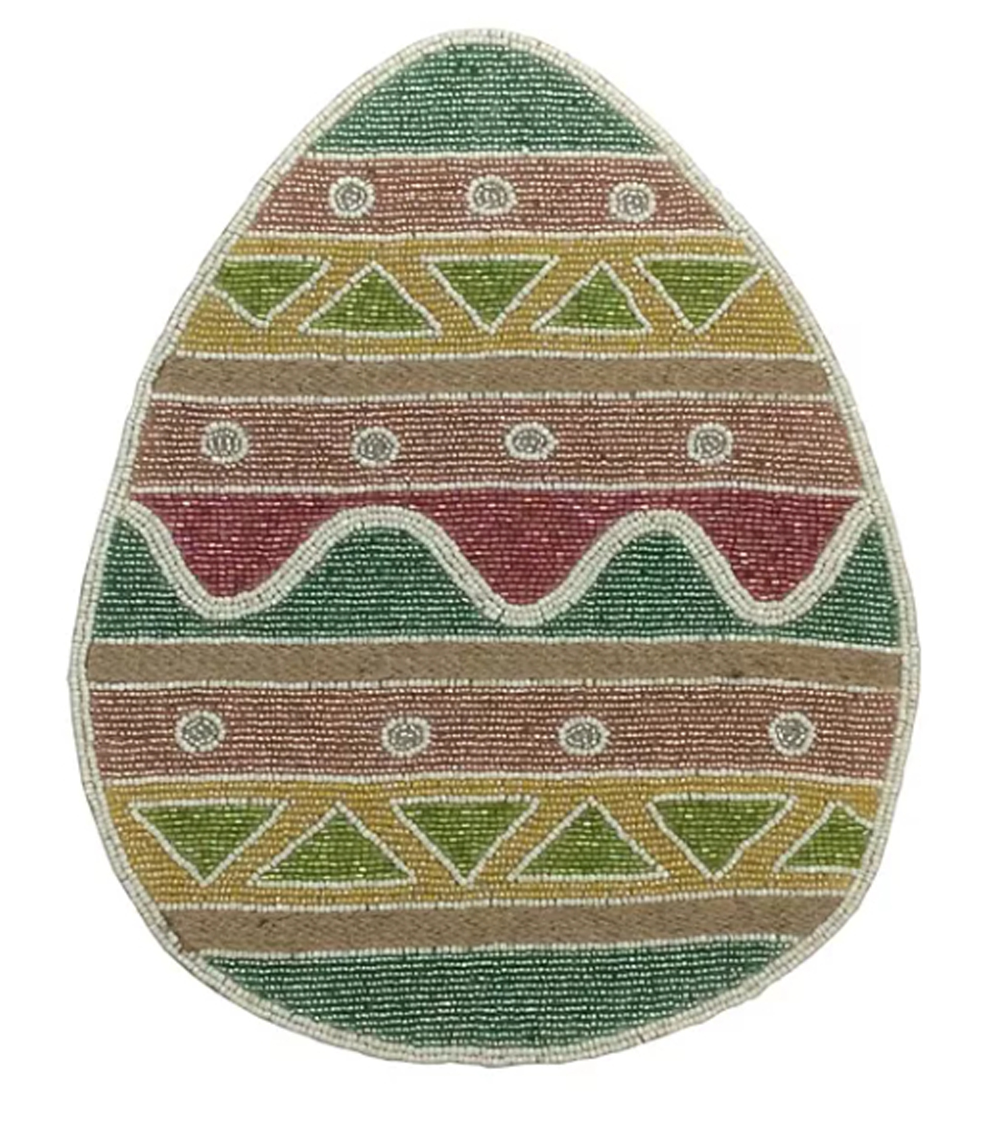 Northeast Home Goods Easter Egg Beaded Placemat Centerpiece