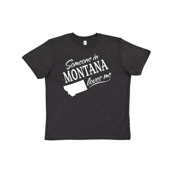 Inktastic Someone in Montana Loves Me Youth T-Shirt