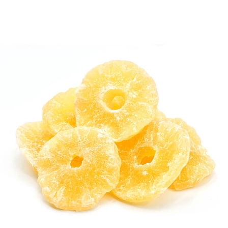 Snack Delight Sweet Dried Pineapple Rings, Candied Tropical Fruit Snack, Perfect for Snacking and Baking, 1 Pound