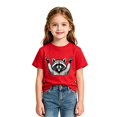thumbnail image 3 of XAOFW Girls T Shirts Short Sleeve Crew Neck Cartoon Graphic Tees Toddler Kids Loose Fit Everyday Wear T-Shirts 8-9 Years, 3 of 3