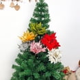 thumbnail image 4 of (Yellow) Christmas Simulation Powdered Leaves Flower Arrangement Christmas Tree Decoration Plug-in Branches, 4 of 4