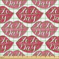 thumbnail image 2 of Ambesonne XOXO Fabric by the Yard Upholstery, XOXO Day Text on Colored Lips, 10 Yards, Dried Rose Dark Pink, 2 of 5