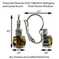 thumbnail image 4 of Swarovski Handmade Mahogany Earrings with Crystal Accent Nickel Free, 4 of 4