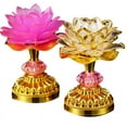 thumbnail image 2 of 2Pcs LED Lotus Buddhist Lights Buddha Lotus Lamps Plug in or Battery-Operated Plastic1044, 2 of 6