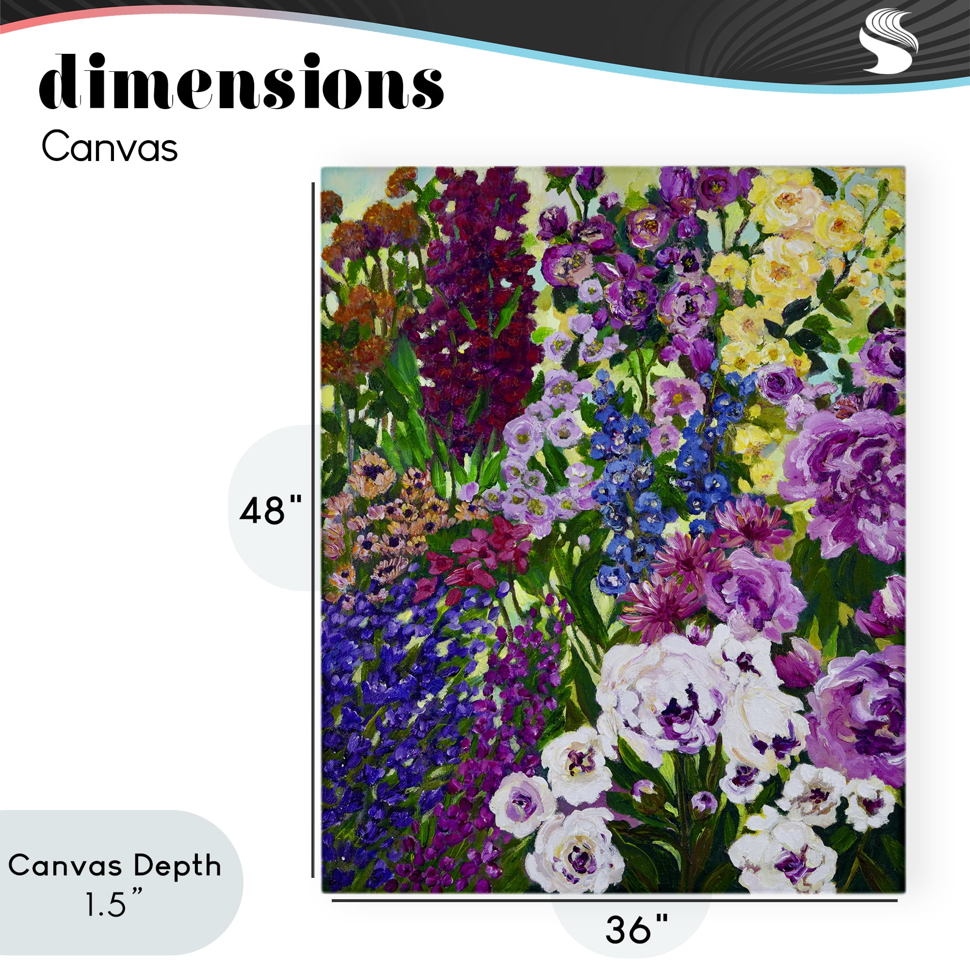 Stupell Industries Lush Greenhouse Garden Flowers Canvas Wall Art, design by Lee Ann Zirbes