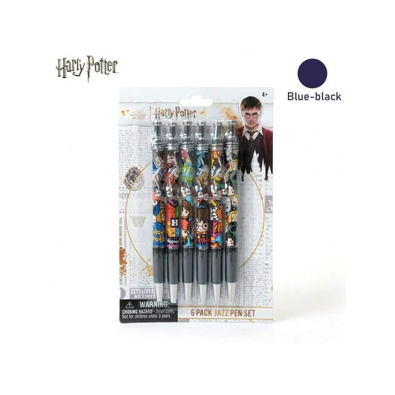 Harry Potter Cartoon Press Pens, Magic, Durable, Fluent, 07 mm ,6 Count