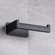 thumbnail image 4 of Kearding Colgador de estilo montado en la pared para baño, soporte cuadrado para el hogar, soporte de papel autoadhesivo, superficie lisa para Juegos de accesorios de baño Negro, 4 of 6