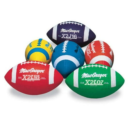 Multi-Colored Jr. Footballs, 6-Pack
